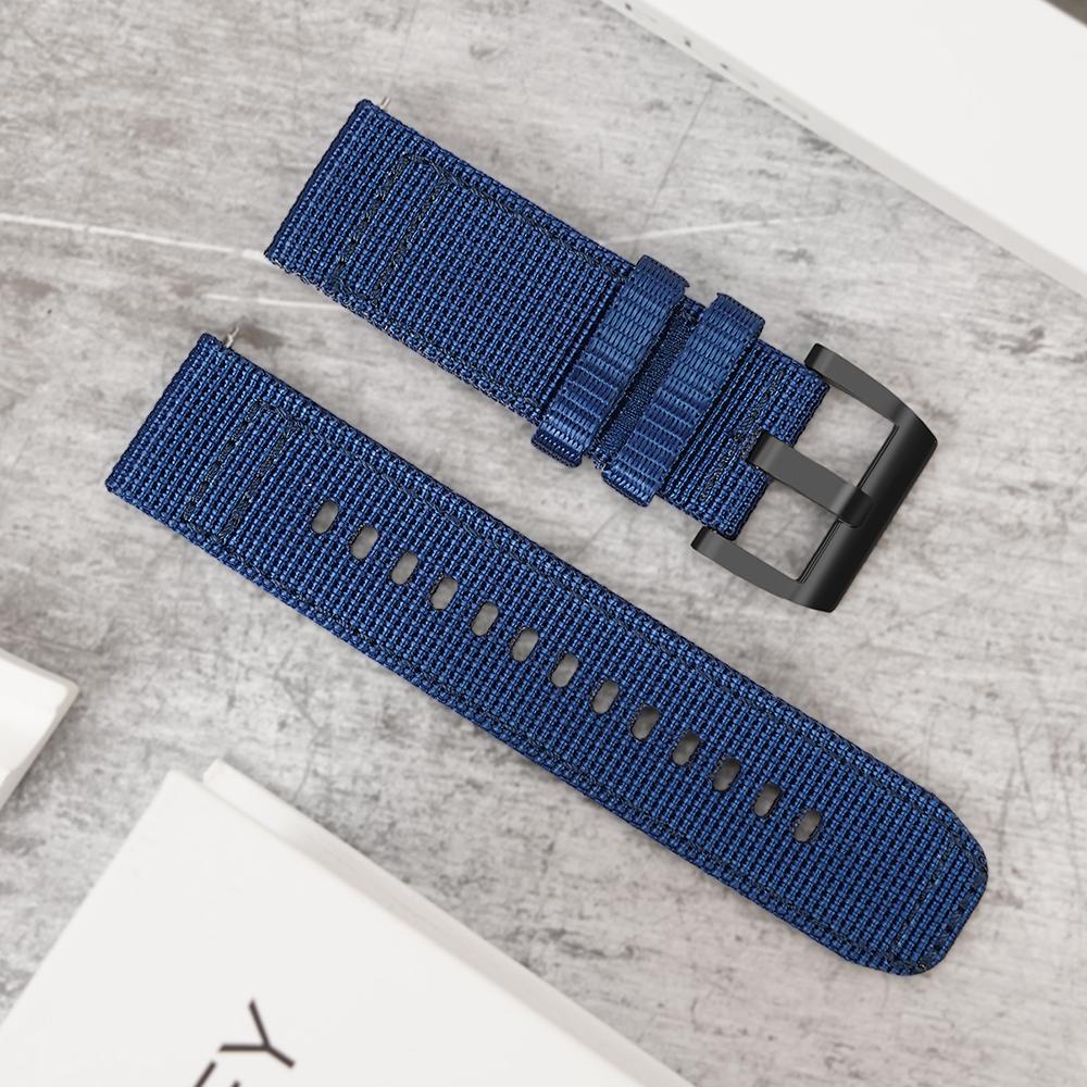 20mm Watch Band for Samsung Galaxy Watch7 40mm/44mm/Garmin Forerunner 165 Nylon Woven Strap