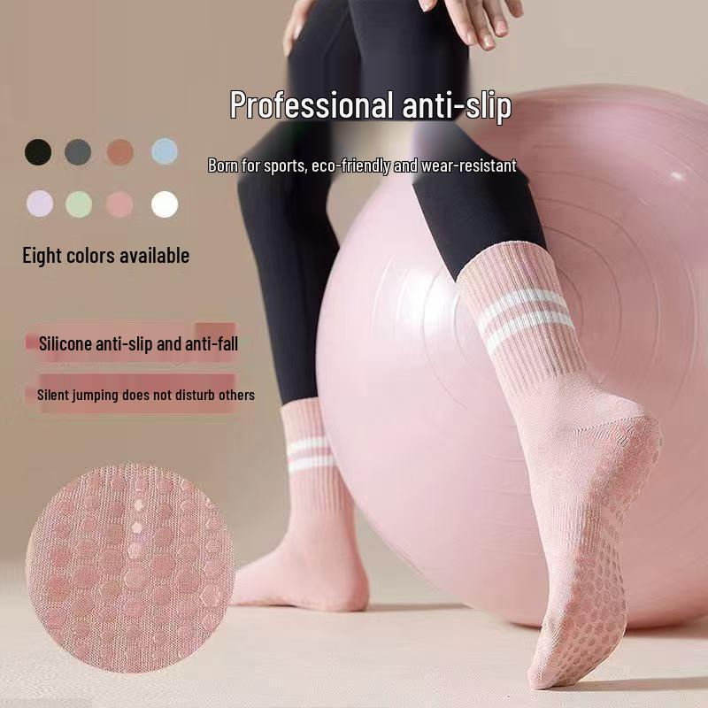 Professional Anti-Slip Five-Toe Pilates & Yoga Mid-Calf Socks – 2025 Hot Seller