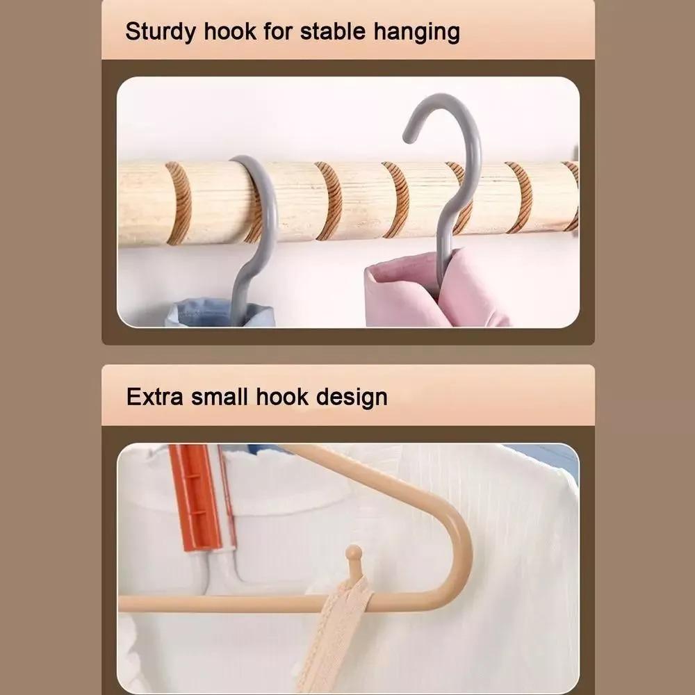 Foldable Clothes Hangers Practical Storage Hooks New Towel Rack