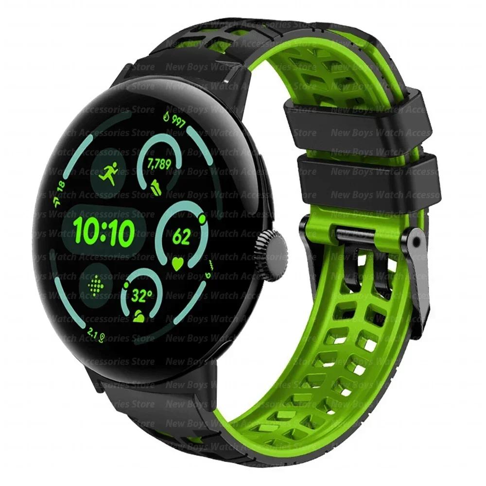 Silikonband für Google Pixel Watch 3 45mm Sportarmband für google pixel 3 PIXEL 45MM Correa Herren Armband Uhrenarmband Zubehör
