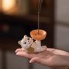 Creative Fruit Pomegranate Lychee Shape Mini Aromatherapy Furnace, Home Indoor Zen Tea Ceremony Decor, Small Incense Burner, 1Pc