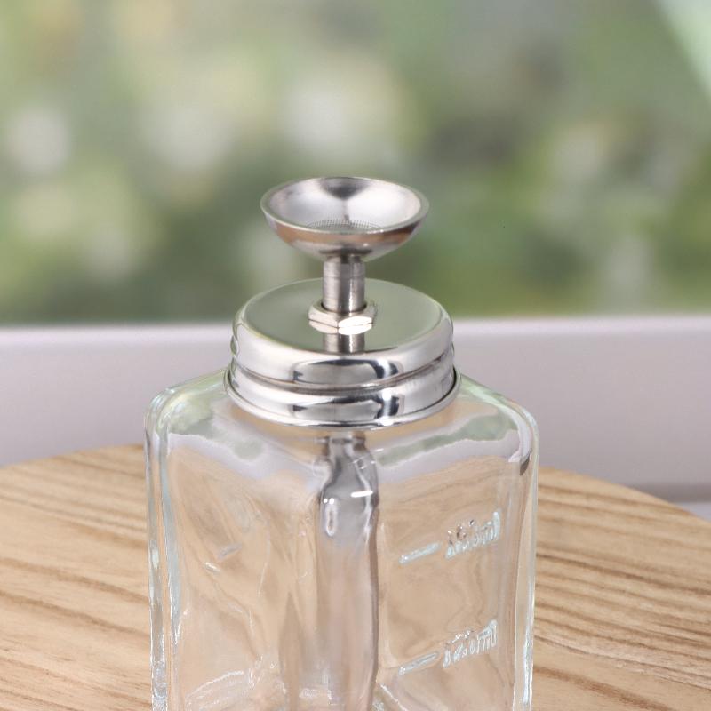 Nail Glass Bottle Press Funnel Press Type Bottle Nail Remover Water Empty Bottle Cleaning Liquid Crystal Hydraulic 180Ml