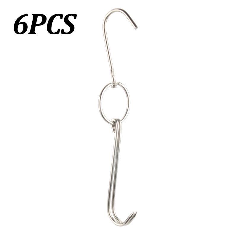 8PCS 11-inch Double Meat Hooks,Alele Stainless Steel Meat Hook Roast Duck Bacon Shop Hook BBQ Grill Hanger Cooking Tools Accessories for Peking Duck 8PCS 11-inch Double Meat Hooks,Alele Stainless Steel Meat Hook Roast Duck Bacon Shop Hook BBQ Grill Hanger Cooking Tools Accessories for Peking Duck