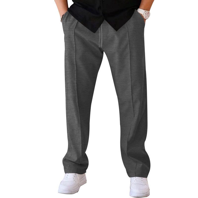 2025 Men's Oversized Loose Straight-Leg Sports Striped Casual Pants for Autumn/Winter