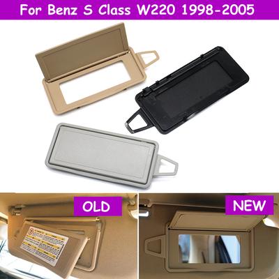 Car Sun Roof Shade Sunvisor Cover Makeup Mirror Holder Panel Cover For Mercedes Benz S Class W220 1998-2005 S350 S500 S600