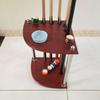 Billiard Pool Cue Rack, Corner Holder, Freestanding Rod Organizer Table Storage Holder