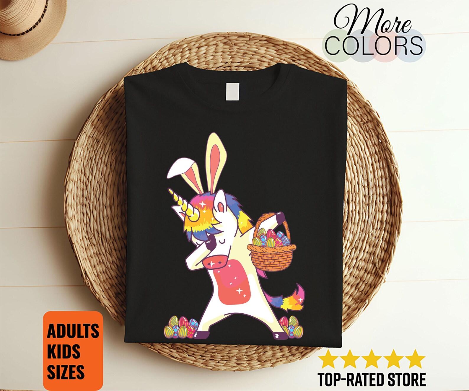 Easter Unicorn Dabbing Basket Eggs Happy Easter T-Shirt, Easter Bunny, Kids,  Easter, Funny Easter Shirt, Easter Gift, Easter Gifts, 120