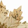 Glitter Flower Decor Simulated Xmas Tree Flower for Holiday Party Height 25cm Diameter 20cm