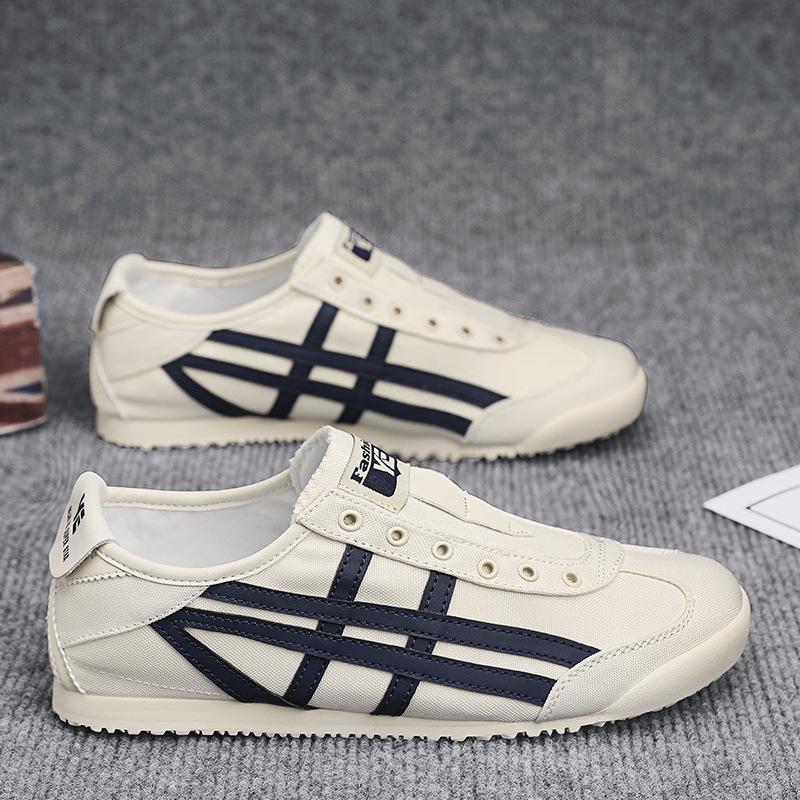 Men's Shoes 2025 New Summer Breathable Sports Running Versatile Casual Board Shoes Lightweight Soft Sole Canvas Small White Tide Shoes