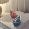 Prayer Ship Silicone Mold 3D Paper Boat Soap Scented Candle Mold Home Decor Craft DIY Cake Decorating Tool