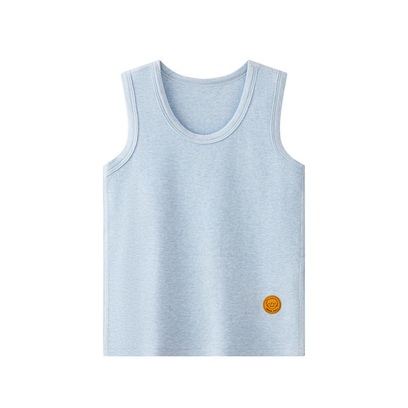 Colete térmico infantil de algodão - Camada base quente para crianças, ideal para outono/inverno.