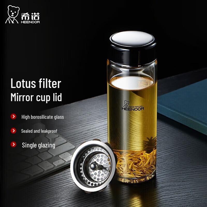 

Xinuo XN9069 Borosilicate Glass Water Bottle 470ml