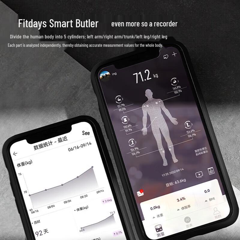 ICOMON Professional 8-Electrode Smart Body Fat Scale (CN Version)