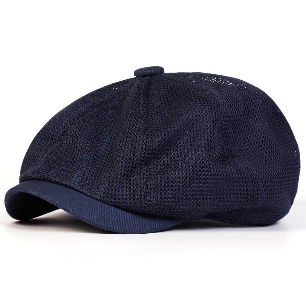 Solid Color Mesh Breathable Beret Outdoor Sunscreen Leisure Hat Spring Autumn Hunting Travel Tourism Travel Accessories for Women Men