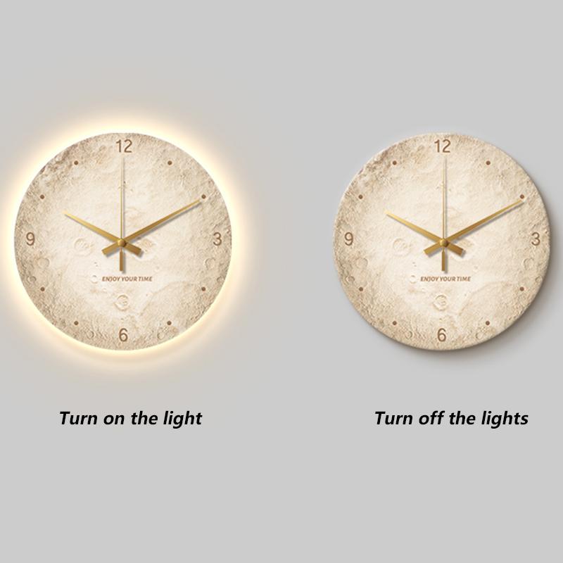 Luminous Wall Clocks Modern Living Room Luxury 2026 Wall Clocks Nordic Decoration Clock Room Furniture Clock Rechargeable Decor