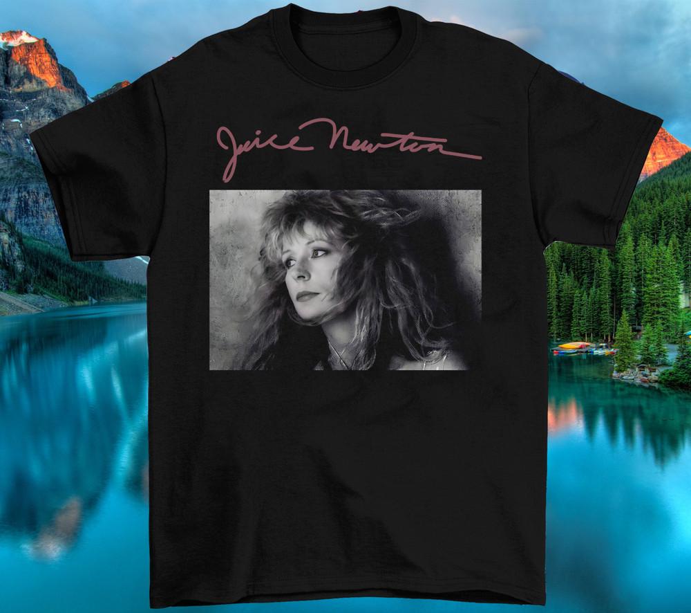 

Rare Juice Newton Angel Singer Cotton Black For Men T Shirt Full Size AG419 Unisex T-Shirt XXL