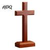 Catholic Religious Craft Solid Wood Stand Tabletop Ornament, Wooden Standing Christian Gifts, Church Altar Faith Decor for Home Prayer Room