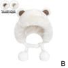 Women Cold Weather Hat Women Plush Hat Soft Fuzzy Women's Plush Hat With Cute Bear Ears Windproof Warm For Autumn Winter