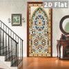 76Style 77/90cm Self-Adhesive Door Stickers Removable Wall Sticker Scenery Wallpaper Stone Stair Murals for Doors Modern Home Decor