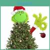 Brinquedo de Pelúcia do Grinch Decoração de Natal Tecido Macio Presente Para Crianças e Fãs