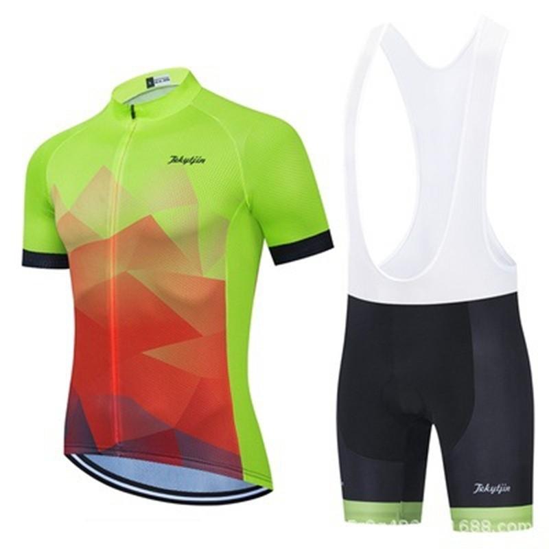Cycling Clothes Short-sleeved Bicycles Men Women Quick-drying Breathable Mountain Bike Silicone Jacket Shorts Braces
