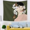 Home Decor Simple Ladies Tapestry With Flowers Cute Ladies Living Room Office Tapestry Tapestry Tapiz