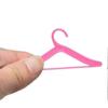 20 Pcs Pink Hangers For Barbies Dolls Clothes Accessories Plastic Hangers