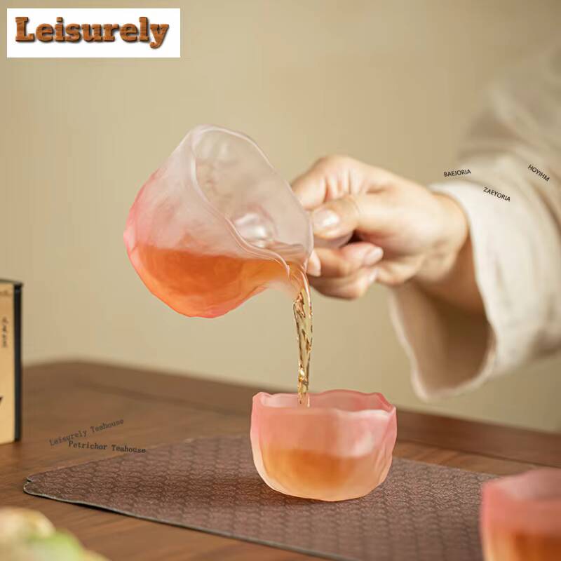 111ml Glaze Powder Tea Pitcher Boutique Tea Divider Serving Cup Cha Hai Dispenser Household Justice Cup Fair Mug Cha Supplies