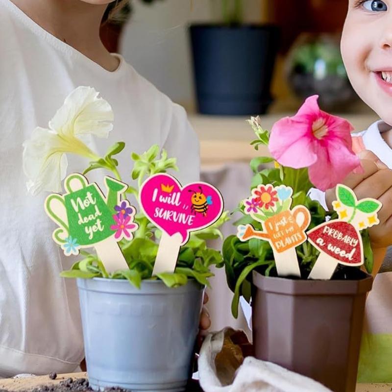 20Pcs Natural Plant Labels Markers Weather Resistant For Garden And Greenhouse B03E