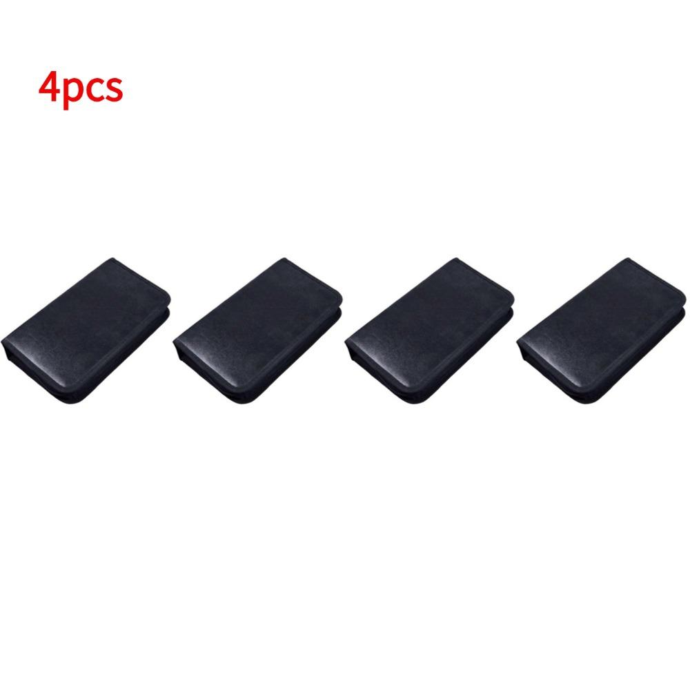 Portable Zipper DVD CD Holder 80pcs Capacity Storage Pouch Bag Double-side CD DVD Storage Sleeve Case Wallet Album Storage Case