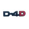 3D Metal D-4D Logo Rear Trunk Badge Emblem Car Sticker Decals for Toyota Land Cruiser Corolla RAV4 Verso Prado Camry Accessories CR5