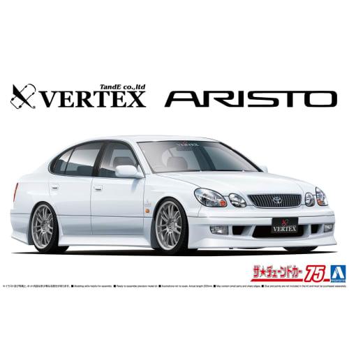 Aoshima Bunka Kyozai 1/24 Scale The Tuned Car Series No. 75 Toyota Vertex JZS161 Aristo 2000 Plastic Model Kit, Molded in Color