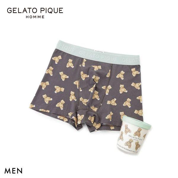 Gelato Pique HOMME Men s Bear Pattern Boxer Shorts Gelato Pique HOMME M-L