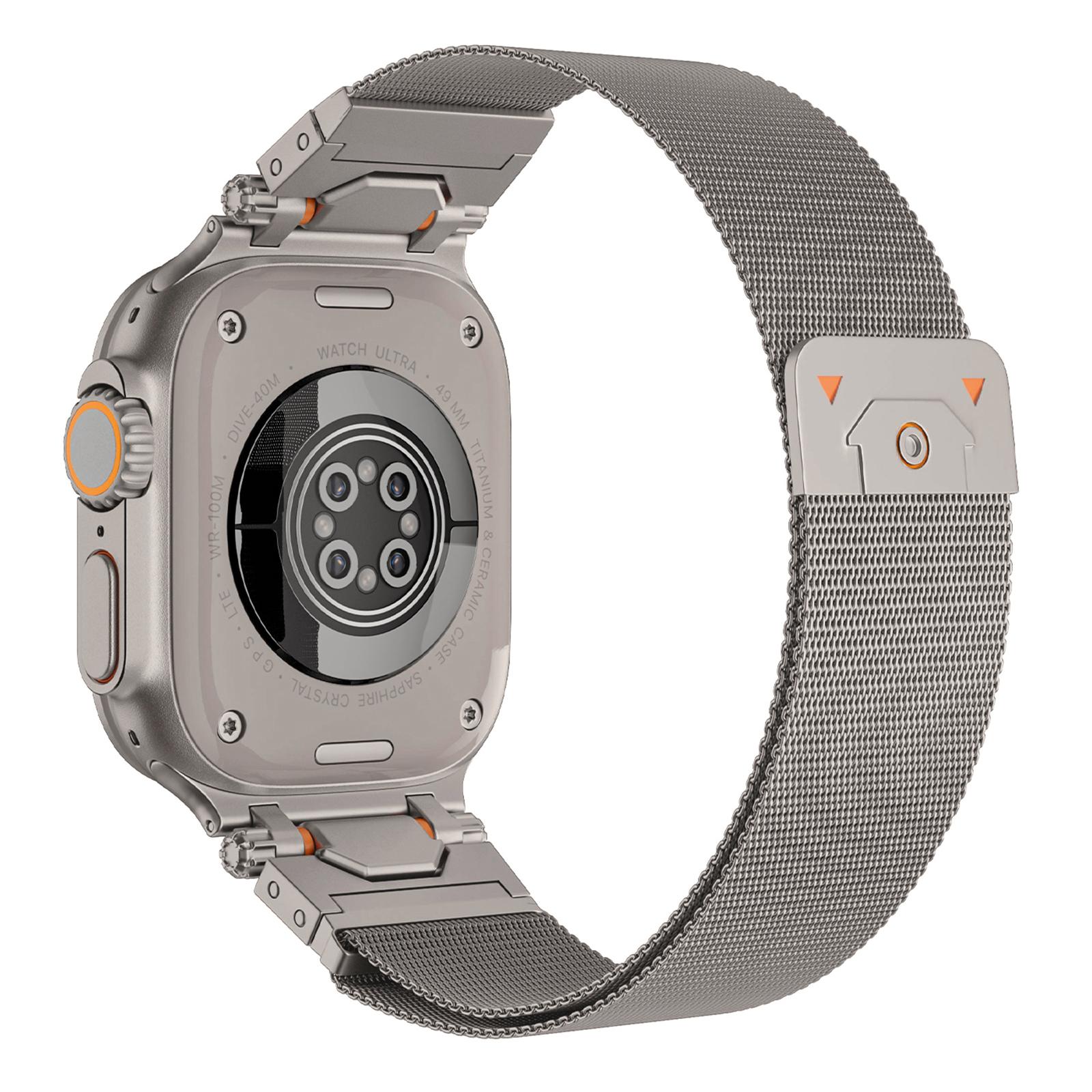 

Watch Strap for Apple Watch Series 10 Ultra 9 8 7 SE 6 5 4 3 2 1 46mm 49mm 45mm 44mm 42mm Milanese Magnetic Stainless Steel Band Titanium