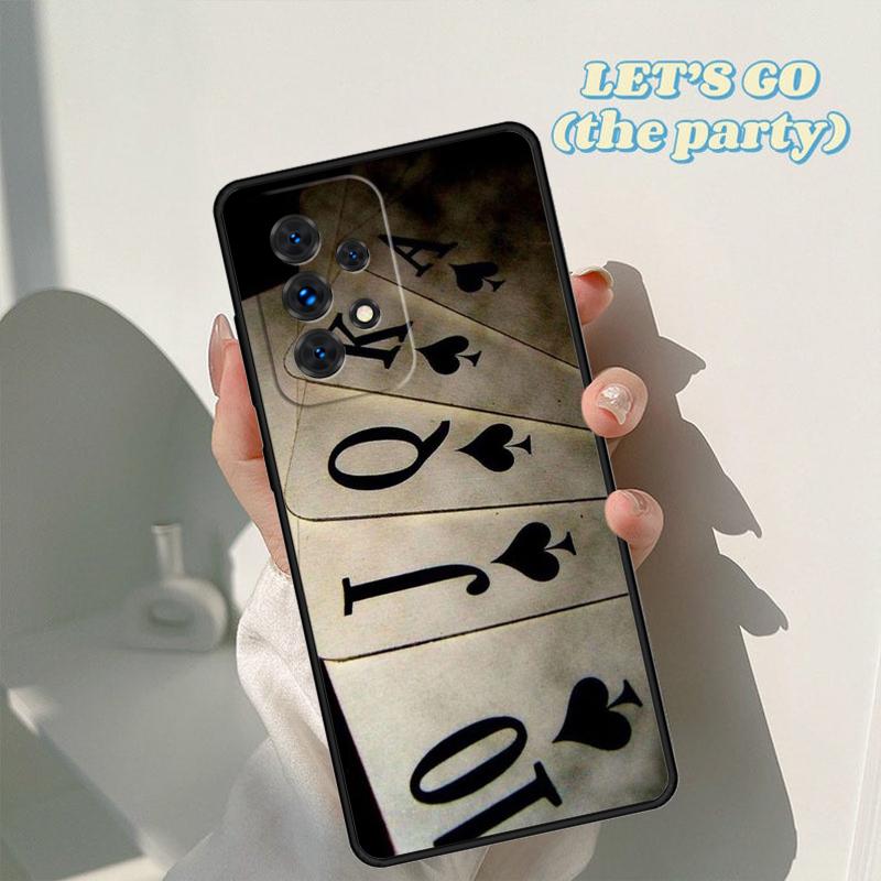 Poker Playing Cards Phone Case For Samsung Galaxy A42 A31 A40 A51 A71 A32 A80 A91 A52 A72 A73 A20e A21S A50 A70 A11 A12 Cover