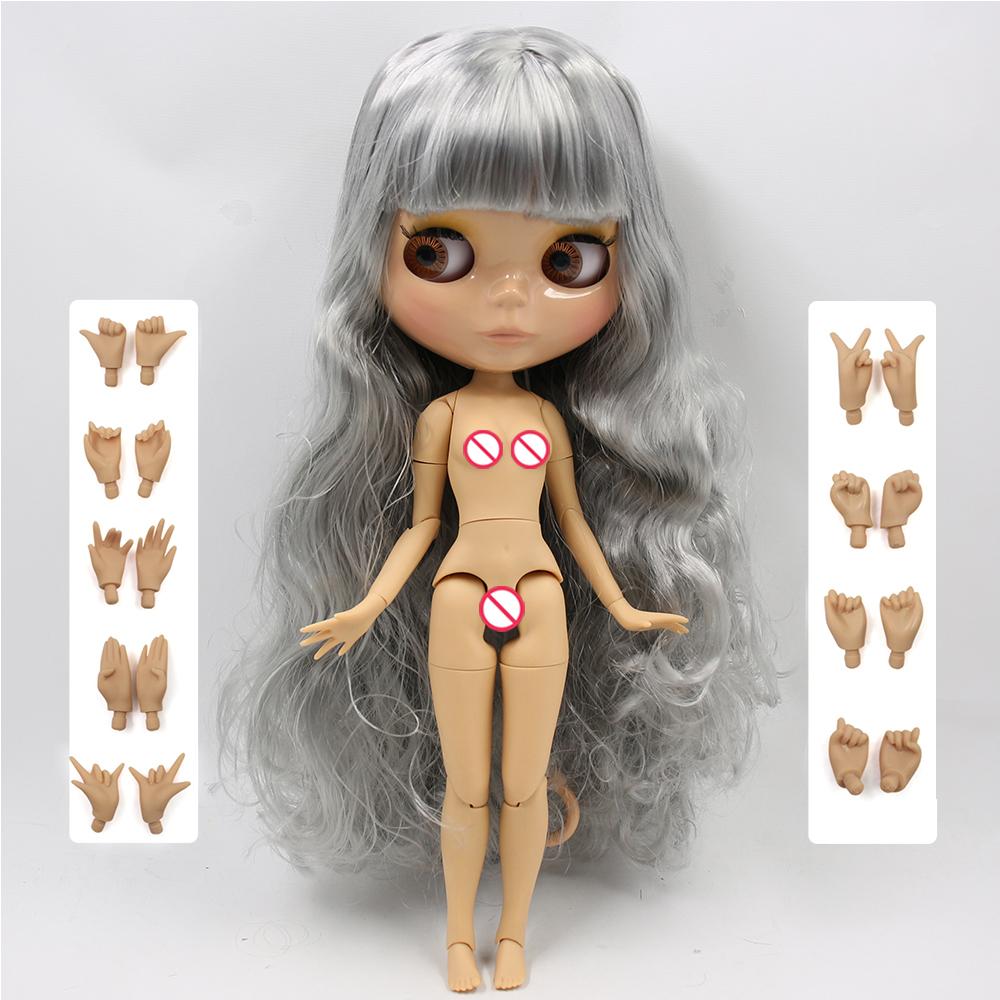 Păpușă ICY DBS Blyth 1/6 corp articulat jucărie BJD față albă lucioasă față neagră mată cu mâini extra AB și panou păpușă DIY fată