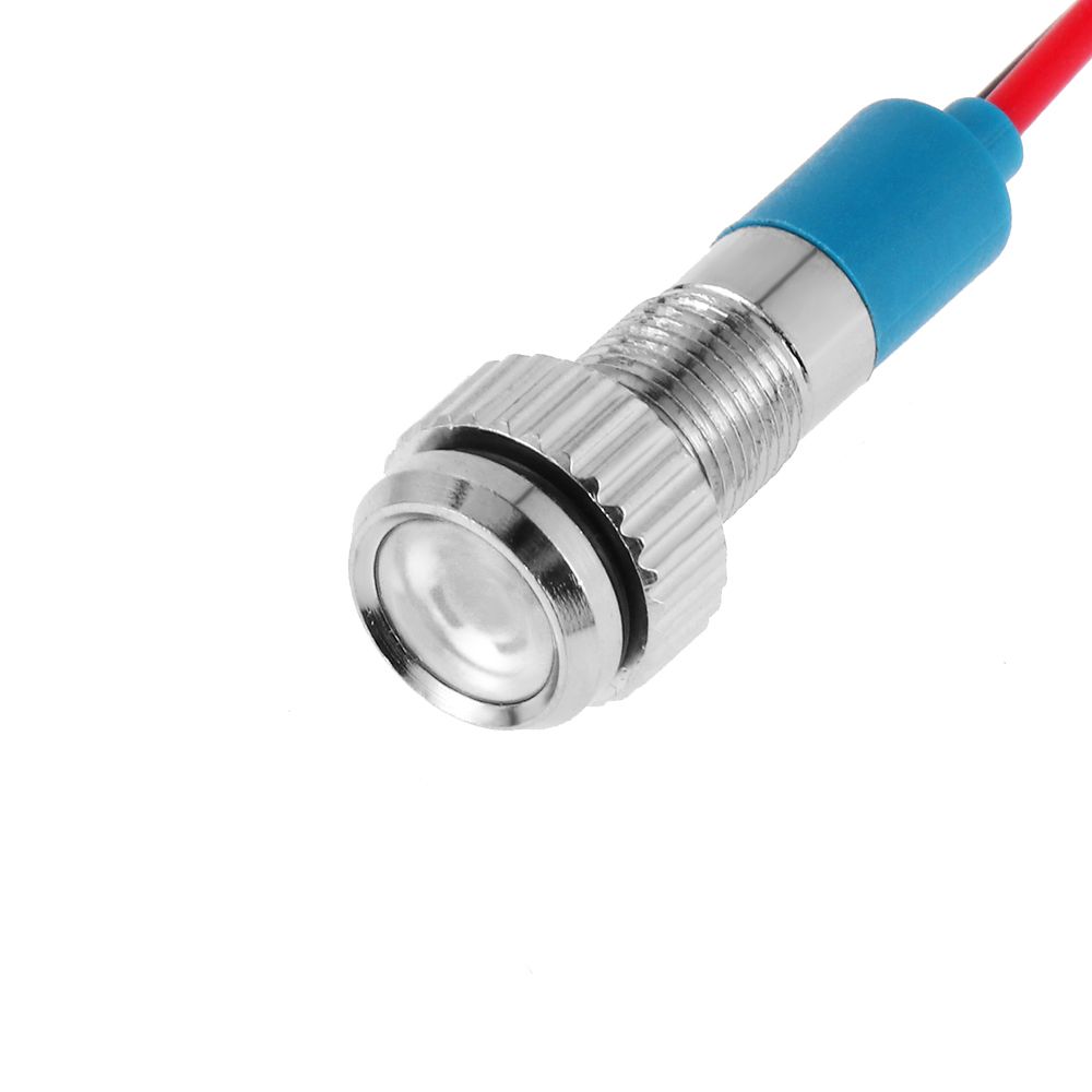 Red Yellow Blue Green White Signal Lamp 6mm LED Metal Indicator Light 3V 5V 6V 9V 12V 24V 220V