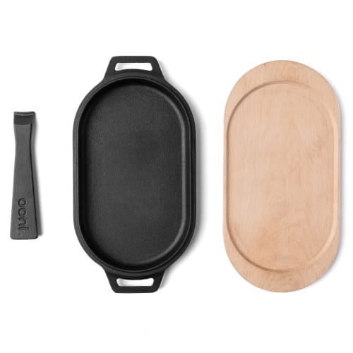 Ooni Cast Iron Sizzler Pan - Cast Iron Sizzler Plate - Ooni Cast Iron Pan - Cast Iron Pizza Pan - Ooni Pizza Oven Accessories
