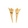 Live Retro Copper Alloy Diamond Stud Earrings Female Niche Fashion Internet Celebrity Versatile Design High-End Earrings