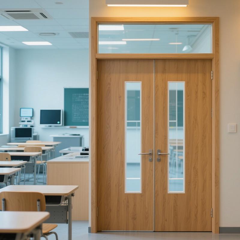 

Вогнестійкі двері зі композиту масиву дерева для школи та гуртожитку Class A Fire Door