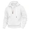 Mens Half Zip Fleece Hoodie Loose Fit Plus Size Casual Sweatshirt
