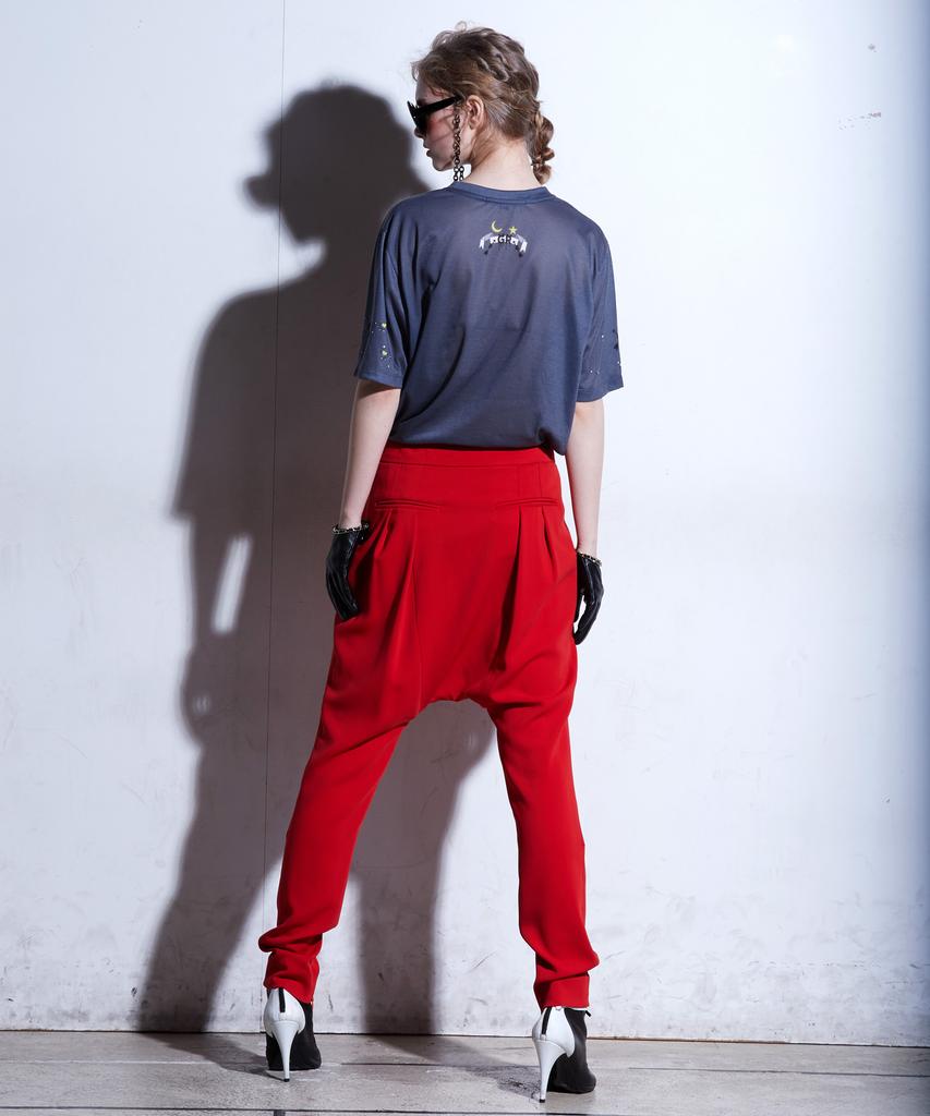 GREEDILOUS Gray One-Point T-Shirt