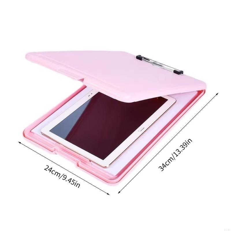 Multifunctional File Folder With Clipboard Waterproof Plastic Writing Pad For Student Teacher School