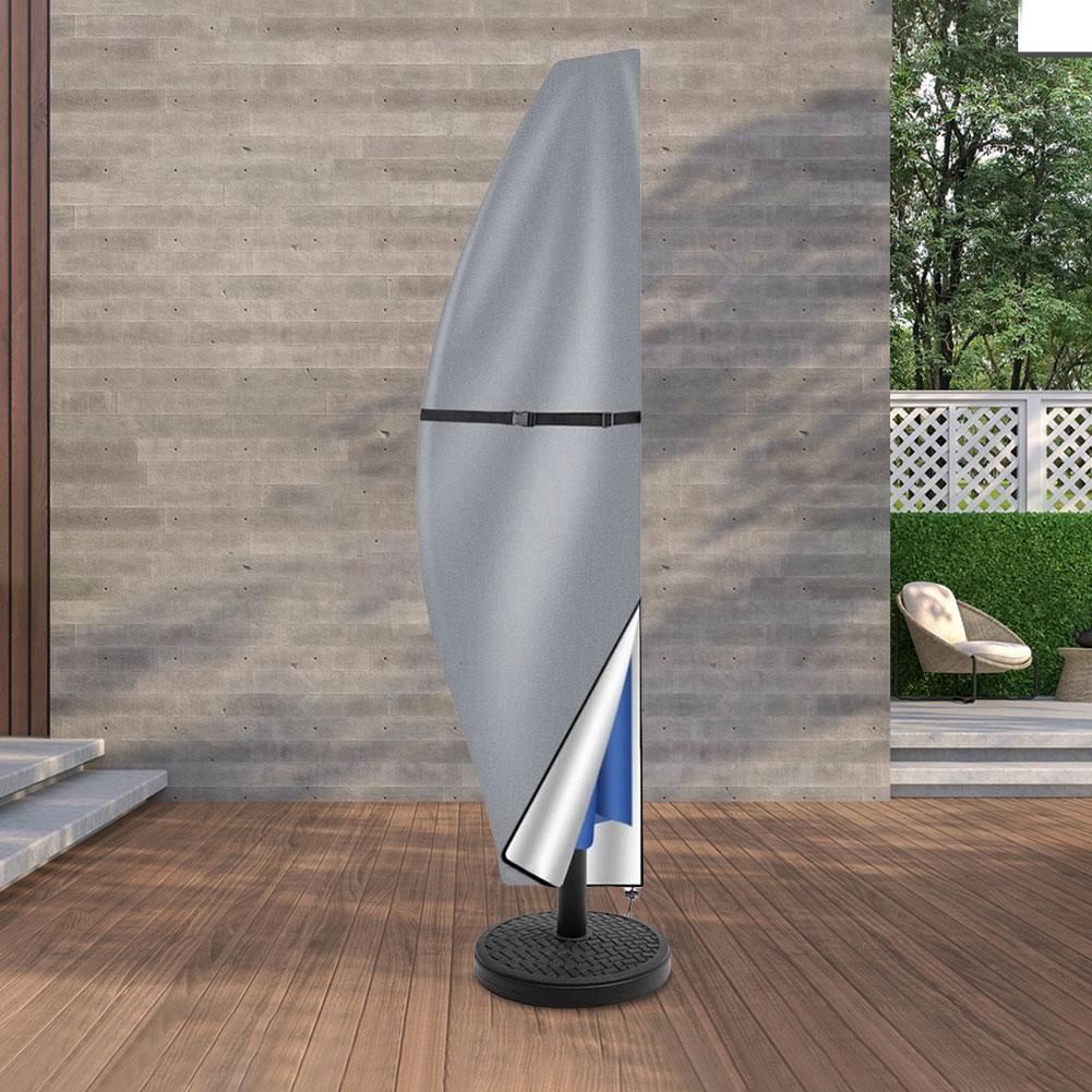 Outdoor Anti-UV Protective Cover Waterproof Patio Umbrella Cover with Zipper Patio Umbrella Parasol Cover for Outdoor Umbrellas