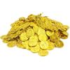 10pcs Pirates Gold Coins Plastic Gold Coins Props Game Accessary Funny Playing Toys for Kids Children Gold Coins Props (Golden)