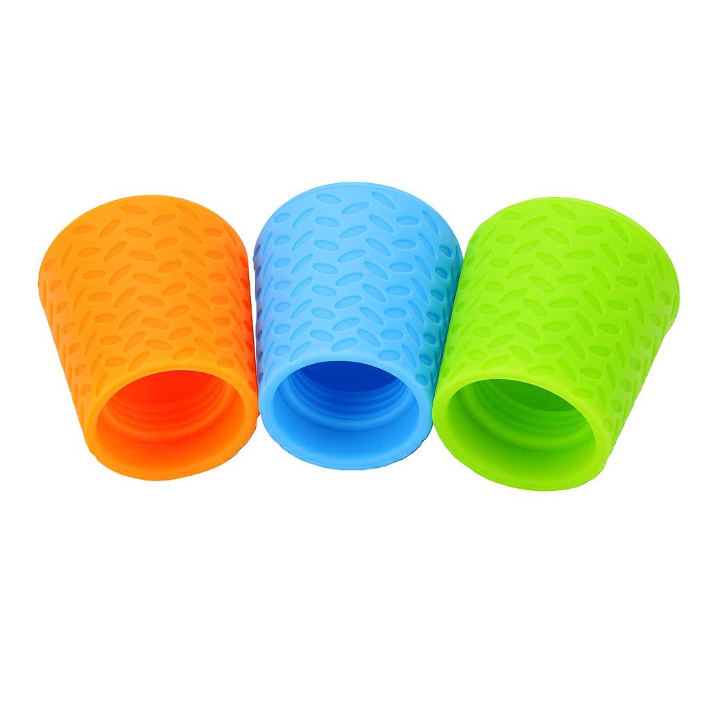 3pcs Bottle Attachment Shower Head Soft Silicone Bottle Shower Nozzle for Outdoor Use