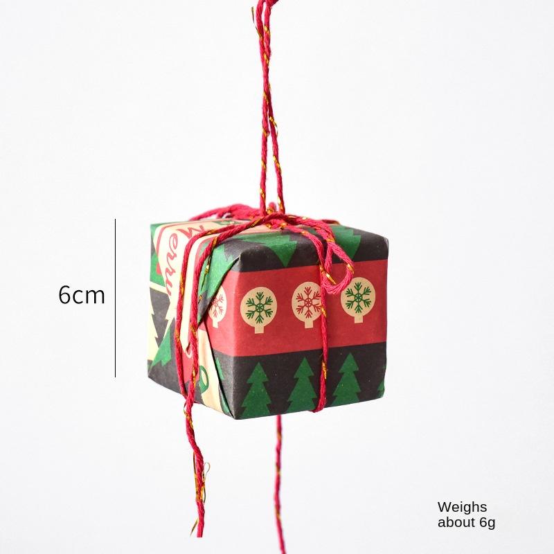 Christmas Gift Package Three Piece Pendant Set Decoration Gift Box Christmas Tree Christmas Window Display Home Decoration