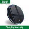 Wireless Charger Pad Stand Desktop Ultra-thin Mobile Phone Fast Charging Dock Station For iPhone 16 15 14 13 Samsung Note Xiaomi