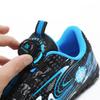 Children's Broken Nail Football Shoes Rotating by Button Training Shoes Outdoor Primary and Secondary School Students Velcro Low-top Sports Shoes