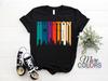 Tricou cu Hartă și Skyline Houston Texas, Tricou Suvenir Statul Natal Texas, Tricou Costum Petreceri, Vizită Călătorie La Houston, Cadou Zi de Naștere